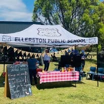the Ellerston public school gazebo at a BBQ fundraiser