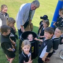 the students around their new compost pit